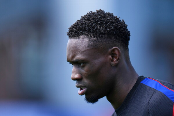 United States' Folarin Balogun (20) attends a training session ahead of their World Cup round of 16 soccer match against Belgium in Seattle, Sunday, July 5, 2026. (AP Photo/Manu Fernandez)